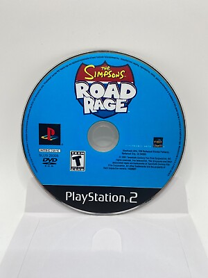 #ad The Simpsons Road Rage PS2 Sony PlayStation 2 2001 Disc Only Tested amp; Working $5.99