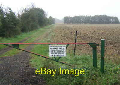 #ad Photo 6x4 Farm track with note for walkers using as permissive footpath D c2008 GBP 2.00