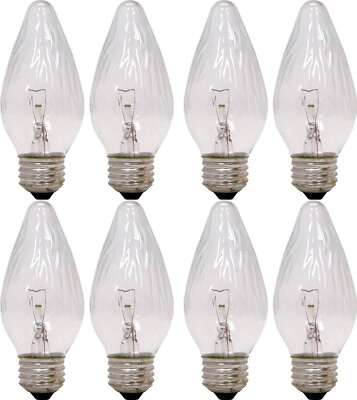 #ad 8 Pack GE Auradescent Light Bulb 40w E26 Flame Tip F15 75343 40FM AU CF2 TP4 $15.99