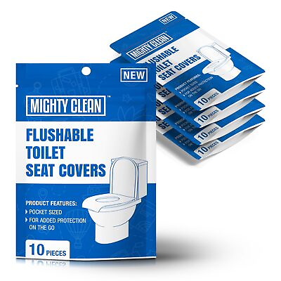 #ad Toilet Seat Covers Flushable Upgraded XL Size Biodegradable Paper Covers f... $35.92