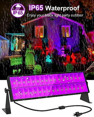 #ad 150W LED Wall Washer Light Grow In Dark Stage Night Club Black Light Bar US Plug $48.30