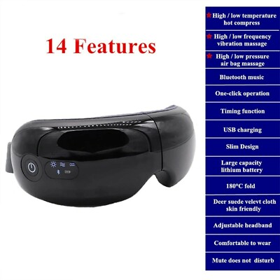 #ad Spa Beauty Stress Relief  Air Pressure Eye Massage with Heat and Bluetooth $54.99