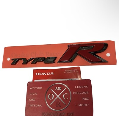 #ad #ad New GENUINE OEM FL5 Honda Civic Type R Rear Emblem Badge Logo 2023 USDM JDM $69.95