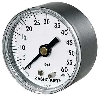 #ad Ashcroft 20W1005ph02b100# Pressure Gauge 0 To 100 Psi 1 4 In Mnpt Plastic $17.35