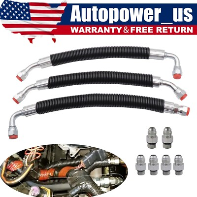 #ad Powerstroke High Pressure Oil Pump HPOP Hoses Lines Set for 1999 2003 Ford 7.3L $43.59
