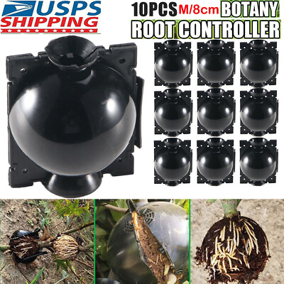 #ad 10pcs M Plant High Pressure Box Grafting Rooting Growing Device Propagation Ball $26.95