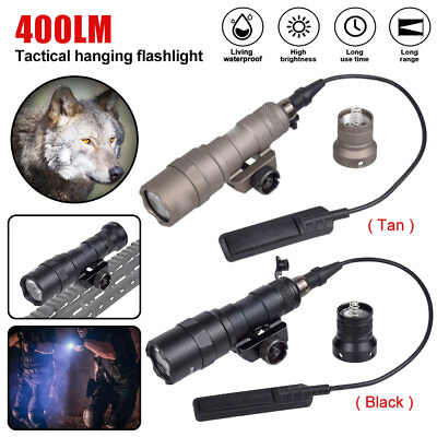 #ad Tactical M300B Flashlight M300A Scout Light Pressure Switch Mount Fit 20mm Rail $59.99