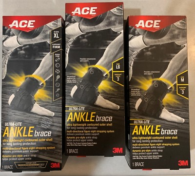 Ace Ultra Lite Ankle Brace 3M M L OR XL NEW #ad #ad $24.95