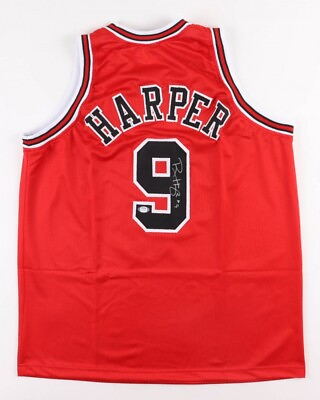 #ad Ron Harper Signed Chicago Bulls Jersey PSA COA 3xNBA Champion Shooting Guard $159.95