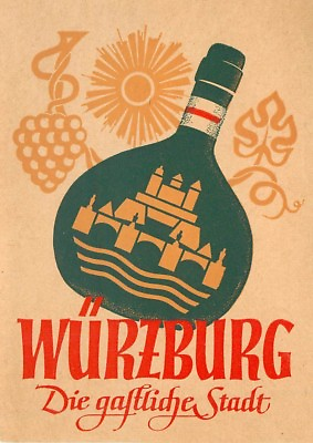 #ad #ad Label Wine Wurzburg Die Gafliche Stadt Wine Label $15.99
