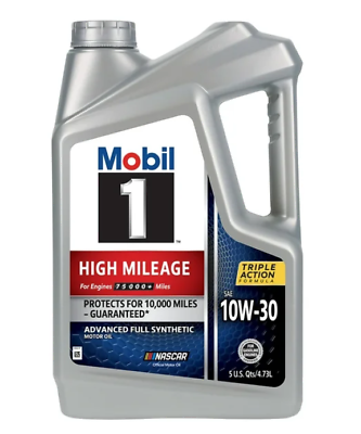 #ad 🔥DAILY SALE🔥 Mobil 1 High Mileage Full Synthetic Motor Oil 10W 30 5 QT $24.99