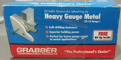 #ad Grabber Construction Products Drivalls Screw for attaching To Heavy Gauge Metal $19.95