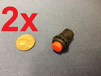 2 Pieces Momentary 12mm red pushbutton Switch round push button 12v on off b14 #ad $8.49