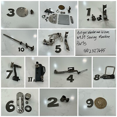 #ad ANTIQUE WHEELER AND WILSON W9 D9 SEWING MACHINE PARTS $26.99