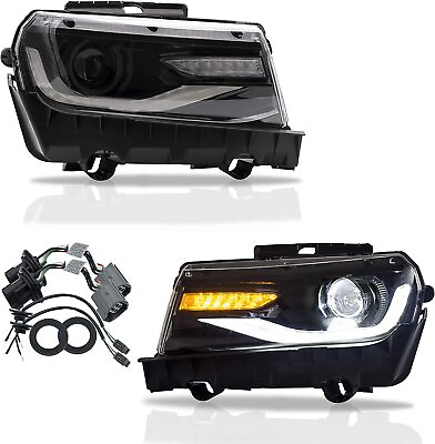 #ad 2x Projector Headlights for Chevrolet Chevy Camaro 2014 2015 6th Gen w LED DRL $422.99
