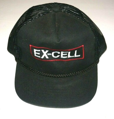 EX CELL Vintage Mesh Snapback Adjustable Trucker Hat #ad $8.94