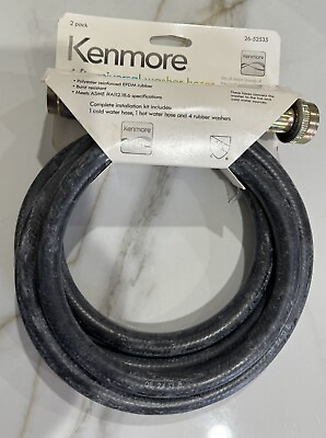#ad New Kenmore 4 Foot Washer Hoses 2 Pack Model 52535 $13.49