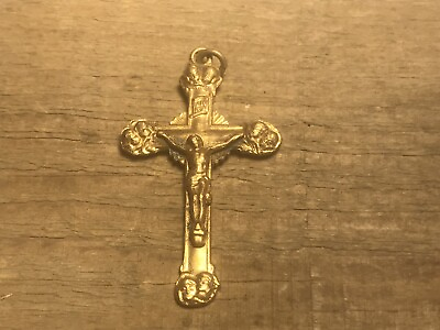 #ad Gold Cross Necklace Pendant Charm $7.99