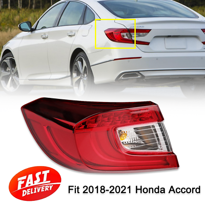 For 2018 2021 Honda Accord Sendan Rear Brake Stop Lamp Driver Left Tail Lights #ad $59.99