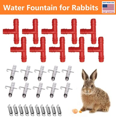 #ad 20Pcs Drinking Water for Rabbits Automatic Drinking Water for Pets is Convenient $8.27