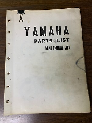 #ad Used Yamaha Parts List Mini Enduro JT1 OMB4 $78.92