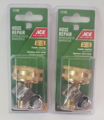 #ad #ad ACE Hose Repair. 3 4” Femal Hose Threads With 1 2” Barbed Fitting 72700 New X 2 $10.95