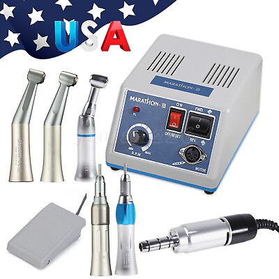 #ad #ad Dental Lab Marathon Electric Micromotor Contra Angle Straight Handpiece Drill N3 $95.50