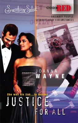 #ad Justice For All Code Red Harlequin By Joanna Wayne $13.78