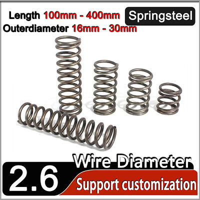 #ad #ad Compression Spring 2.6mm Wire Dia Springsteel Pressure Coil Springs All Lengths $4.81