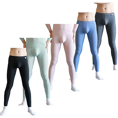 #ad Men Trousers Compression Pants Long Sweatpants Athletic Tights Cool Activewear $12.08