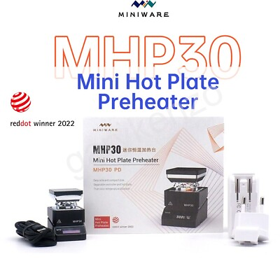#ad Miniware MHP30 Mini Hot Plate Iron Soldering Preheater Heating Station PD Power $109.99