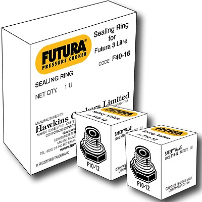 #ad #ad 3 Lt. Futura Pressure Cooker Sealing Gasket Code F40 16 2 Futura Safety Valve $11.38