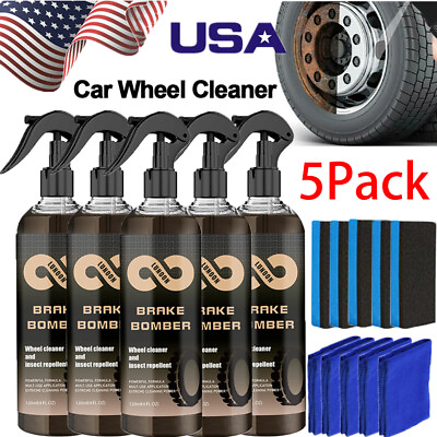 #ad #ad 5pcs Non acid Car Wheel Tire Rim Cleaner Detergent High Concentrate Remove Rust $22.99