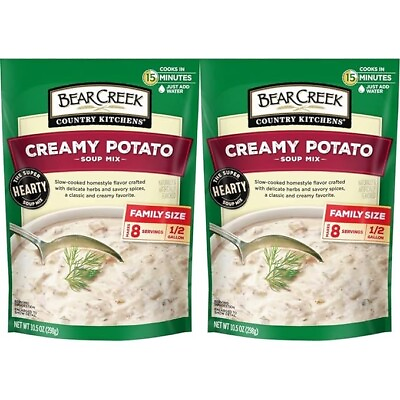 #ad BEAR CREEK Creamy Potato Soup Mix 10.5 Ounce 2pack Fast Free Shipping $13.99