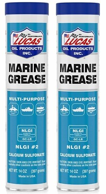 #ad 2 Lucas Oil Product Marine Grease 14oz Extreme Pressure Multi purpose Heavy duty $29.99