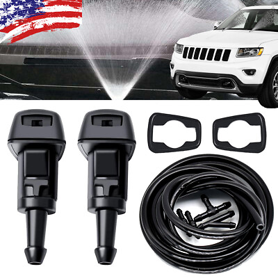 #ad #ad For Jeep Grand Cherokee 2011 2017 Windshield Wiper Water Washer Spray Nozzle Jet $7.22