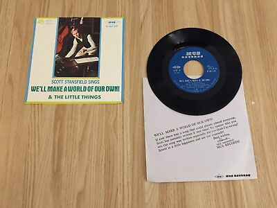 #ad Scott Stansfield Sings oddball lounge soft rock private press 45 promo kit 1970s $17.00