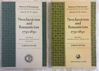 #ad Neoclassicism and Romanticism 1750 1850 2 Volumes Lorenz Eitner GBP 25.00