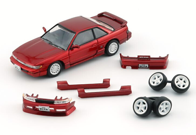 #ad BM Creations Nissan Silvia S13 Metallic Red LHD 1:64 Diecast Car 64B0301 $18.99