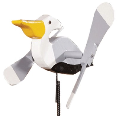 #ad PELICAN WIND SPINNER Amish Handmade Whirlybird Weather Resistant Whirligig USA $84.97