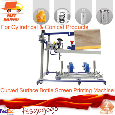 #ad Curved Surface Bottle Screen Printing Machine For Cylindrical amp; Conical Products $119.00
