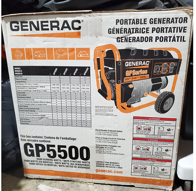 #ad Generac GP 5500 Generater New in box unopened. Never used $770.00