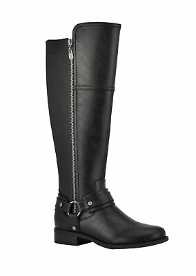 #ad #ad GBG Los Angeles Harlea Knee Boots Black Leather 8 $69.99