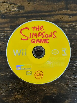 #ad The Simpsons Game Nintendo Wii 2007 Disc Only Tested Working $11.00