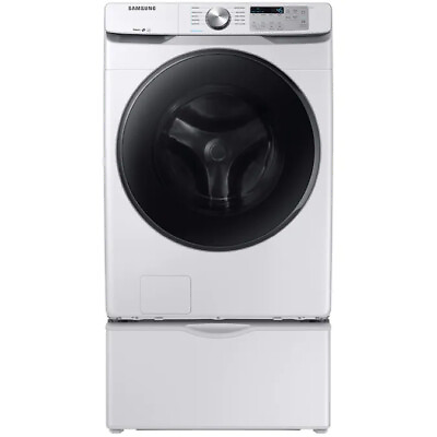 #ad Samsung 4.5 cu ft High Efficiency Stackable Steam Cycle Front Load Washer White $1810.00