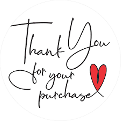 #ad 40 THANK YOU FOR YOUR PURCHASE SMALL BUSINESS SEALS LABEL STICKERS 1quot; ROUND $1.89