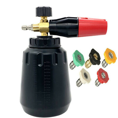 #ad Snow Foam Cannon Soap Bottle Sprayer Nozzle For Pressure Washer Gun Jet Car Wash $39.99