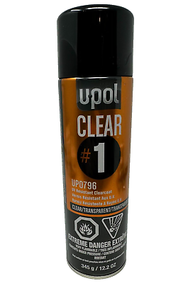 #ad 1 Can of U POL Premium Aerosols: Clear #1 High Gloss Clearcoat 15oz UPL UP0796 $29.98