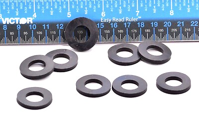 #ad 5 8quot; Rubber Flat Washers 5 8quot; ID x 1quot; OD x 1 8quot; Thick Various Pack Sizes $39.50