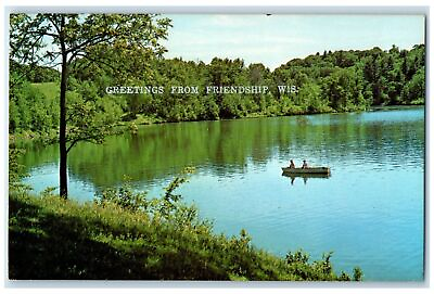 1983 Greetings From Friendship Wisconsin WI Posted Canoeing On Lake Postcard #ad #ad $29.95